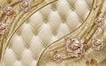 3d wallpaper jewelry flowers on leather and silk background