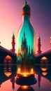 wallpaper mosque, Islamic, bottle, Strom, water, background, illustration, masjid, Muslim, Islamic, islam,