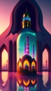 wallpaper mosque, Islamic, bottle, Strom, water, background, illustration, masjid, Muslim, Islamic, islam,