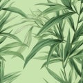 Wallpaper. Pandan Leaf On Pastel Green Background. Infinite, Seamless Backgrounds. Generative AI