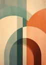 Wallpaper pattern geometric design shape abstract modern background circle print art Royalty Free Stock Photo