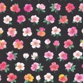 Wallpaper pattern Vintage Skull floral seamless pattern flowers trendy funky Generative AI Royalty Free Stock Photo