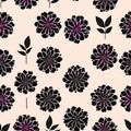 Wallpaper pattern Vintage Skull floral seamless pattern flowers trendy funky Generative AI