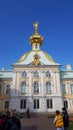 Peterhof details. Golden church