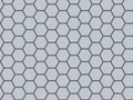 Wallpaper and plaster for wall decor. Honeycombs texture pattern,.