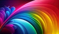 Wallpaper with rainbow gradient colors. Ai generated. Royalty Free Stock Photo