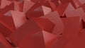 Wallpaper. Red abstract polyhedra. 3d texture. Background. Royalty Free Stock Photo