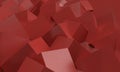 Wallpaper. Red abstract polyhedra. 3d texture. Background. Royalty Free Stock Photo