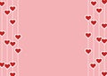 Wallpaper of red hearts Royalty Free Stock Photo