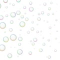 Wallpaper with shiny soap bubbles.