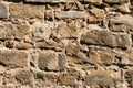 Wallpaper of a stone wall. Ancient slightly destroyed stone. Florence Royalty Free Stock Photo