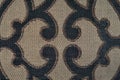 Wallpaper in the style of Baroque. Brown-coffee pattern of Baroque style wallpapers. Ornate Damask flower ornament