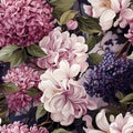 wallpaper tilable pattern of flowers