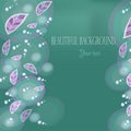 Wallpaper vector banner beautiful abstraction with flowers for t