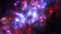 Wallpapers of the cosmos, space, and bright stars with nebula. dazzling stardust the Milky Way spacecraft There are many stars in Royalty Free Stock Photo