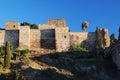 Walls of Alcazaba fortress, Malaga, Spain Royalty Free Stock Photo