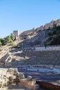 Walls of Alcazaba fortress, Malaga, Spain Royalty Free Stock Photo