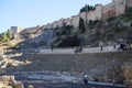 Walls of Alcazaba fortress, Malaga, Spain Royalty Free Stock Photo