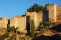 Walls of Alcazaba fortress, Malaga, Spain Royalty Free Stock Photo