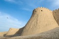 Walls of an ancient city of Khiva Royalty Free Stock Photo