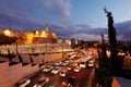 Walls of Ancient City at Night, Jerusalem Royalty Free Stock Photo