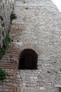 The walls of ancient Constantinople. Anemas Prison. Istanbul. Turkey Royalty Free Stock Photo