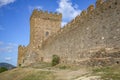 At the walls of an ancient fortress. Sudak, Crimea