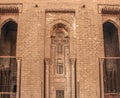 The walls of an ancient mosque in old Cairo, Egypt Royalty Free Stock Photo