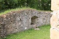 Walls around dungeon on castle Czech Sternberk