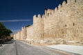 Walls of Avila at Paseo del Rastro Royalty Free Stock Photo