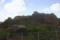 Walls of Badami fort, South, Badami, Karnataka.