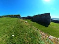 Walls and bastions of Charles Fort. Kinsale. Ireland. Royalty Free Stock Photo