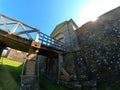 Walls and bastions of Charles Fort. Kinsale. Ireland. Royalty Free Stock Photo