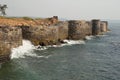 Walls and bastions of Sindhudurga fort, district Sindhudurga, Maharashtra