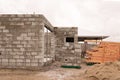 Walls Being Constructed On A Residential House Royalty Free Stock Photo