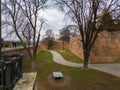 Walls of Belgrade Fortress Kalemegdan, Serbia Royalty Free Stock Photo