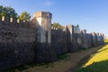 Walls of best preserved medieval town Provins in France Royalty Free Stock Photo