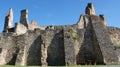 Walls of boskovice castle in the czech republic