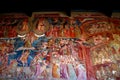 PISA, ITALY - CIRCA FEBRUARY 2018: Fresco in Camposanto Monumentale at the Square of Miracles