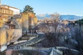 Walls of the city of Segovia and buildings that surround it