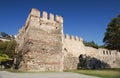 Walls of Constantinople or The Theodosian walls in Istanbul, Turkey Royalty Free Stock Photo