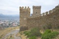 The walls of the Consular castle. Sudak Royalty Free Stock Photo