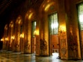 Walls decorated by golden mosaics of the Golden Hall, where the Nobel Prize ceremonies take place every year, Stockholm City Hall