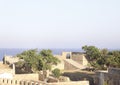 Walls of diu vintage fort or Bastion of Diu Fort. built by Portuguese, located in Diu Royalty Free Stock Photo