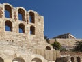 Walls of the famous Odeon in Athens in Greece