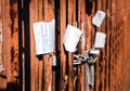 Walls, fences, houses and old rusty Royalty Free Stock Photo