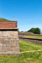 Walls of Fort Jay on Governers Island in New York City Royalty Free Stock Photo