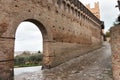 Walls of Gradara castle Royalty Free Stock Photo