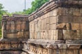 Walls of Hatadage, ancient relic shrine in the city Polonnaruwa, Sri Lan Royalty Free Stock Photo