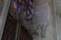 The walls inside Reims Cathedral